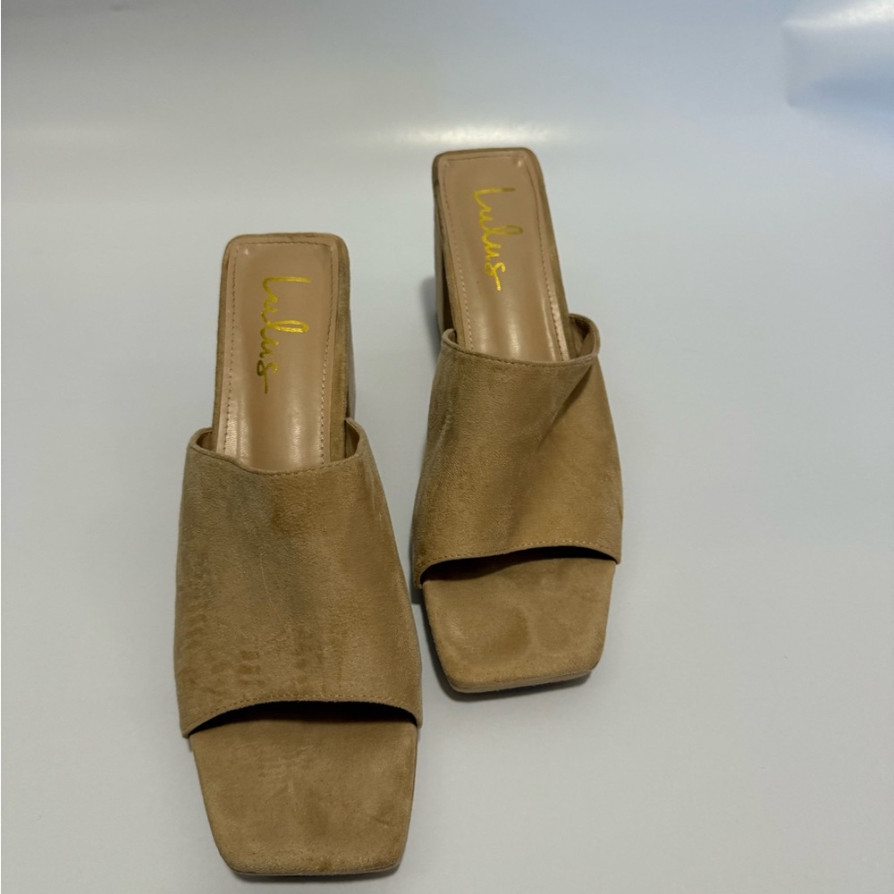 Lulu's Brown Suede Women's Block Heels